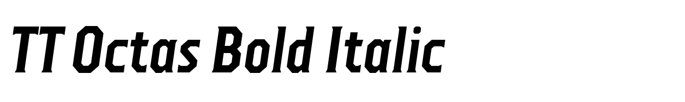 TT Octas Bold Italic